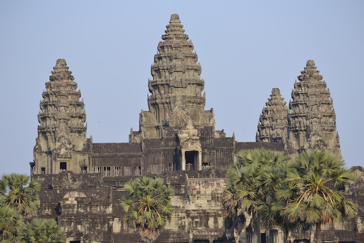 Angkor Wat temple upclose