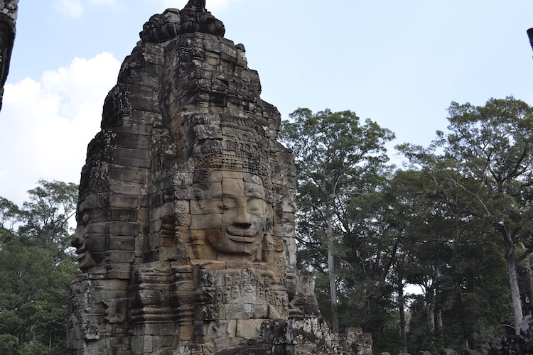 The famous Bayon faces.